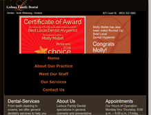 Tablet Screenshot of ledouxfamilydental.com